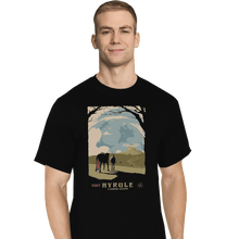 Load image into Gallery viewer, Shirts T-Shirts, Tall / Large / Black Epona Visit Hyrule
