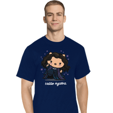 Load image into Gallery viewer, Shirts T-Shirts, Tall / Large / Navy Hello Agatha
