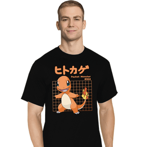Sold_Out_Shirts T-Shirts, Tall / Large / Black Charmander X-Ray
