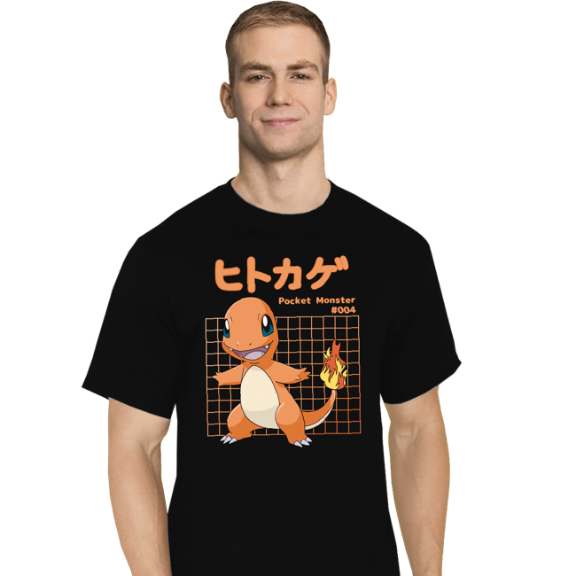 Sold_Out_Shirts T-Shirts, Tall / Large / Black Charmander X-Ray