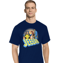 Load image into Gallery viewer, Shirts T-Shirts, Tall / Large / Navy Distracted Jeeean
