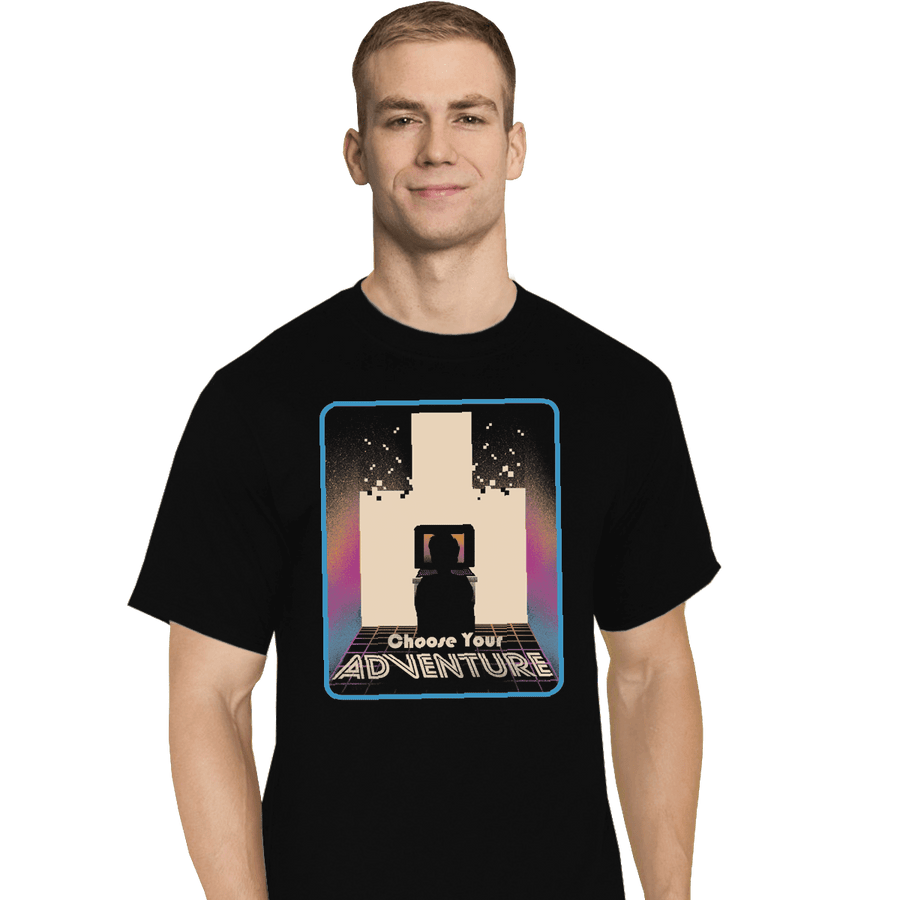 Shirts T-Shirts, Tall / Large / Black Choose Your Adventure