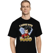 Load image into Gallery viewer, Shirts T-Shirts, Tall / Large / Black I Love You Over 9000
