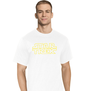 Shirts T-Shirts, Tall / Large / White Star Trek Logo