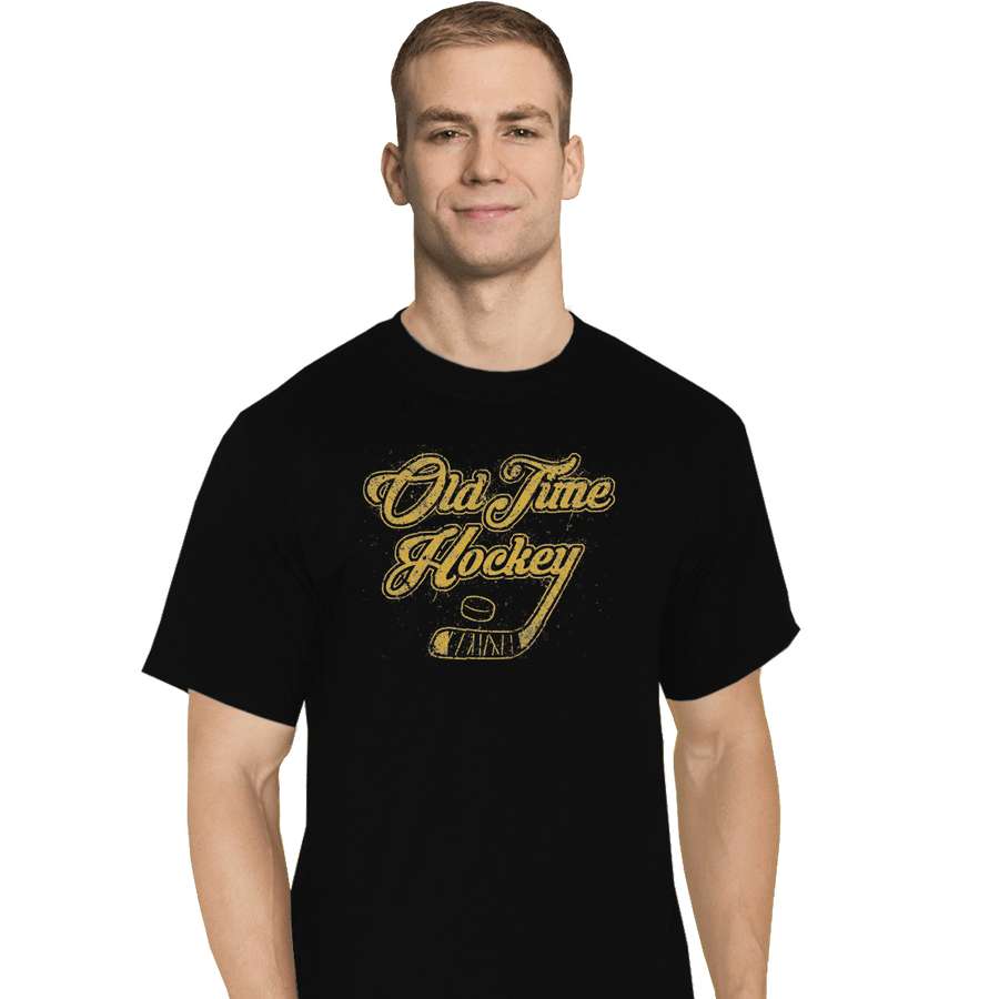 Shirts T-Shirts, Tall / Large / Black Old Time Hockey