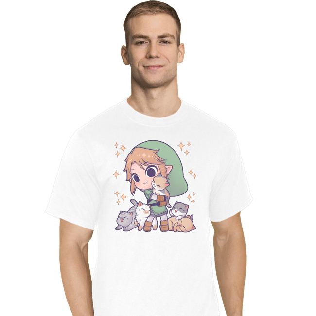 Daily_Deal_Shirts T-Shirts, Tall / Large / White Twilight Kittens