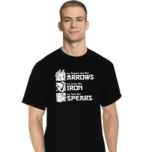 Load image into Gallery viewer, Daily_Deal_Shirts T-Shirts, Tall / Large / Black Arrows Iron And Spears
