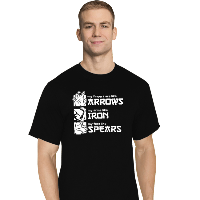 Daily_Deal_Shirts T-Shirts, Tall / Large / Black Arrows Iron And Spears
