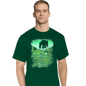 Shirts T-Shirts, Tall / Large / Charcoal Shadow Of Zelda