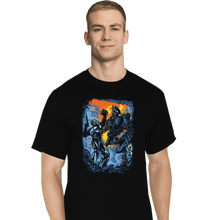 Load image into Gallery viewer, Secret_Shirts T-Shirts, Tall / Large / Black Robocop VS Robocain
