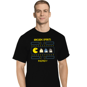 Shirts T-Shirts, Tall / Large / Black Natural Arcade Spirits
