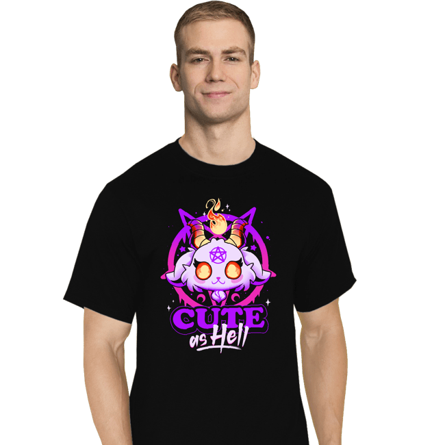 Daily_Deal_Shirts T-Shirts, Tall / Large / Black Cute As Hell Tee