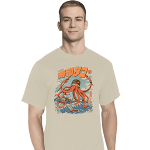 Daily_Deal_Shirts T-Shirts, Tall / Large / White Tako Sushi