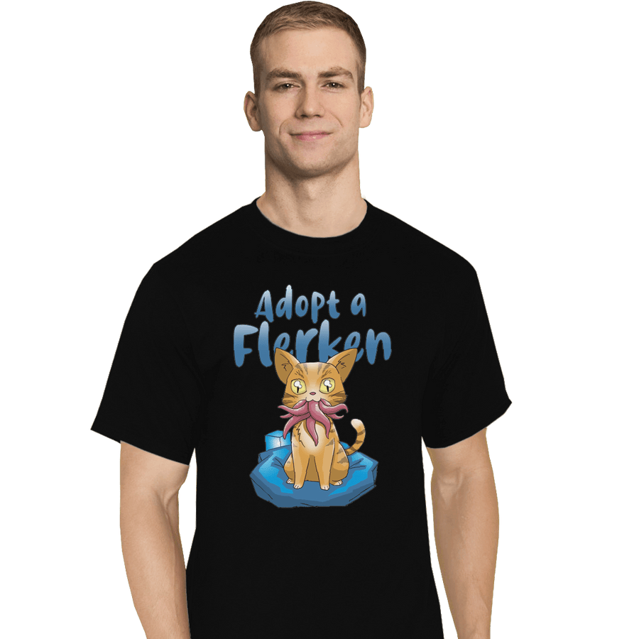 Shirts T-Shirts, Tall / Large / Black Adopt A Flerken