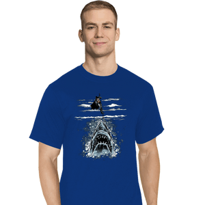 Daily_Deal_Shirts T-Shirts, Tall / Large / Royal Blue Shark Repellent