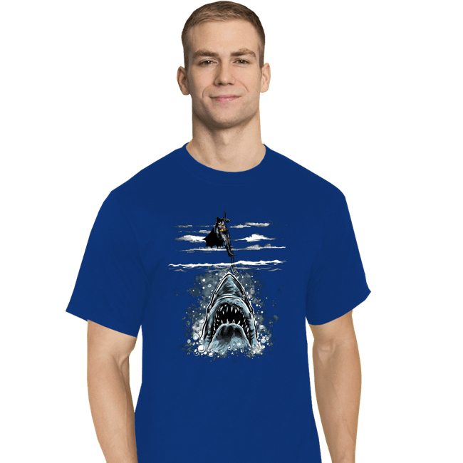 Daily_Deal_Shirts T-Shirts, Tall / Large / Royal Blue Shark Repellent