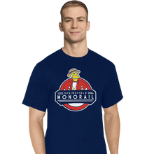 Load image into Gallery viewer, Shirts T-Shirts, Tall / Large / Navy Springfield Monorail
