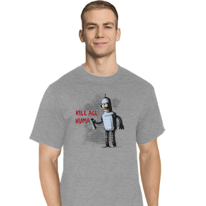 Shirts T-Shirts, Tall / Large / Sports Grey Kill All Humans
