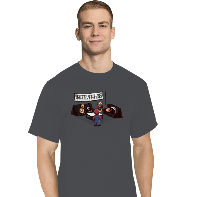 Shirts T-Shirts, Tall / Large / Charcoal Intervention