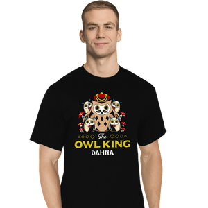 Shirts T-Shirts, Tall / Large / Black The Owl King