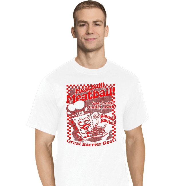 Daily_Deal_Shirts T-Shirts, Tall / Large / White Ravioli Ravioli!