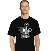 Load image into Gallery viewer, Shirts T-Shirts, Tall / Large / Black Retro Sonic
