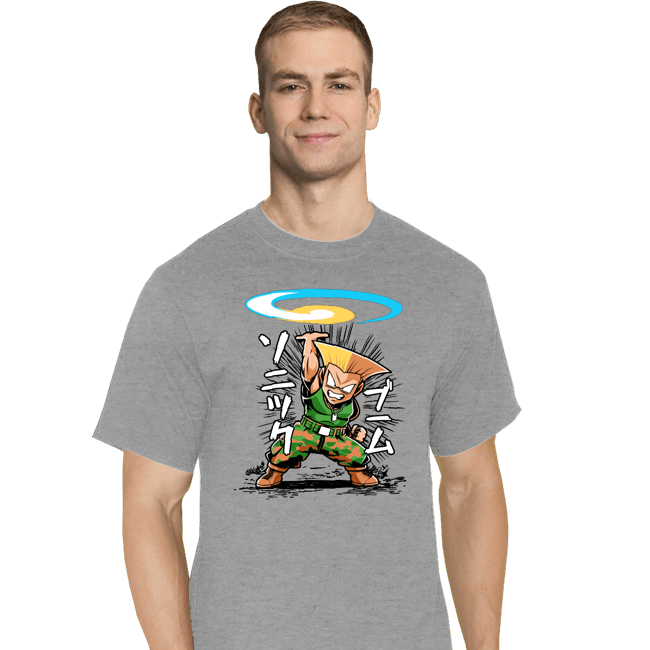 Daily_Deal_Shirts T-Shirts, Tall / Large / Sports Grey Sonic Disc