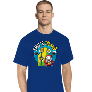 Shirts T-Shirts, Tall / Large / Royal Blue Emil Island