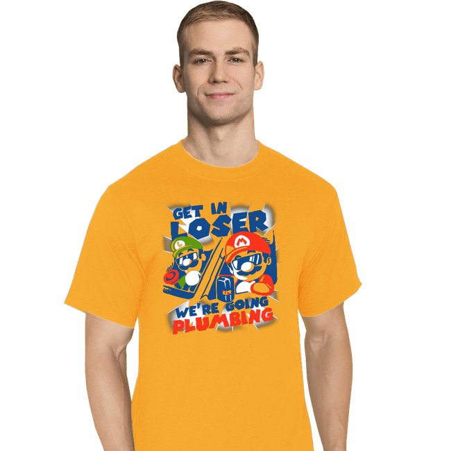 Daily_Deal_Shirts T-Shirts, Tall / Large / White Plumbing Time