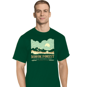 Daily_Deal_Shirts T-Shirts, Tall / Large / Charcoal Legendary Forest