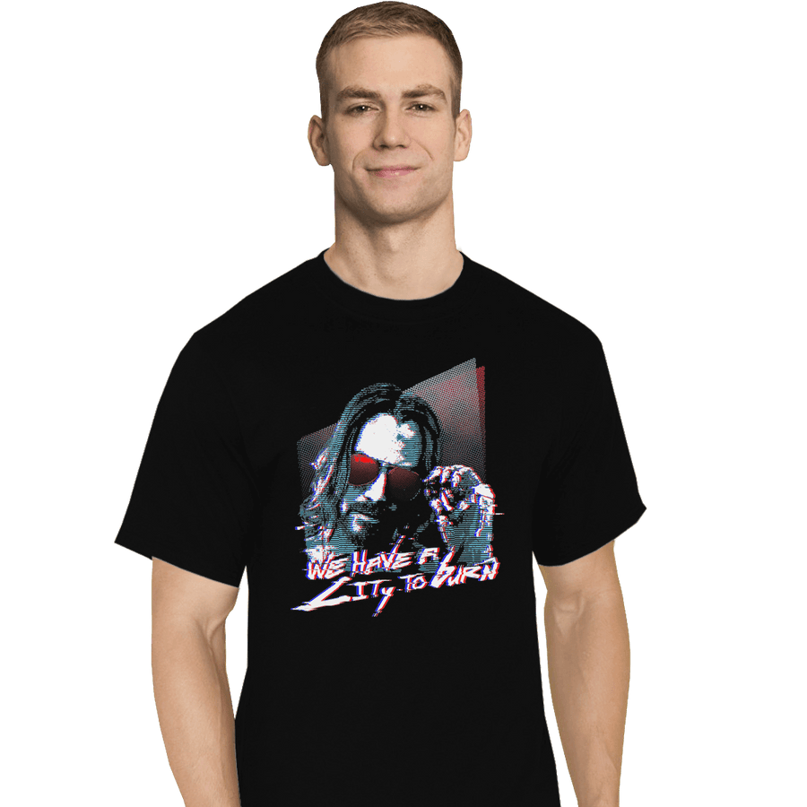 Shirts T-Shirts, Tall / Large / Black City To Burn Down