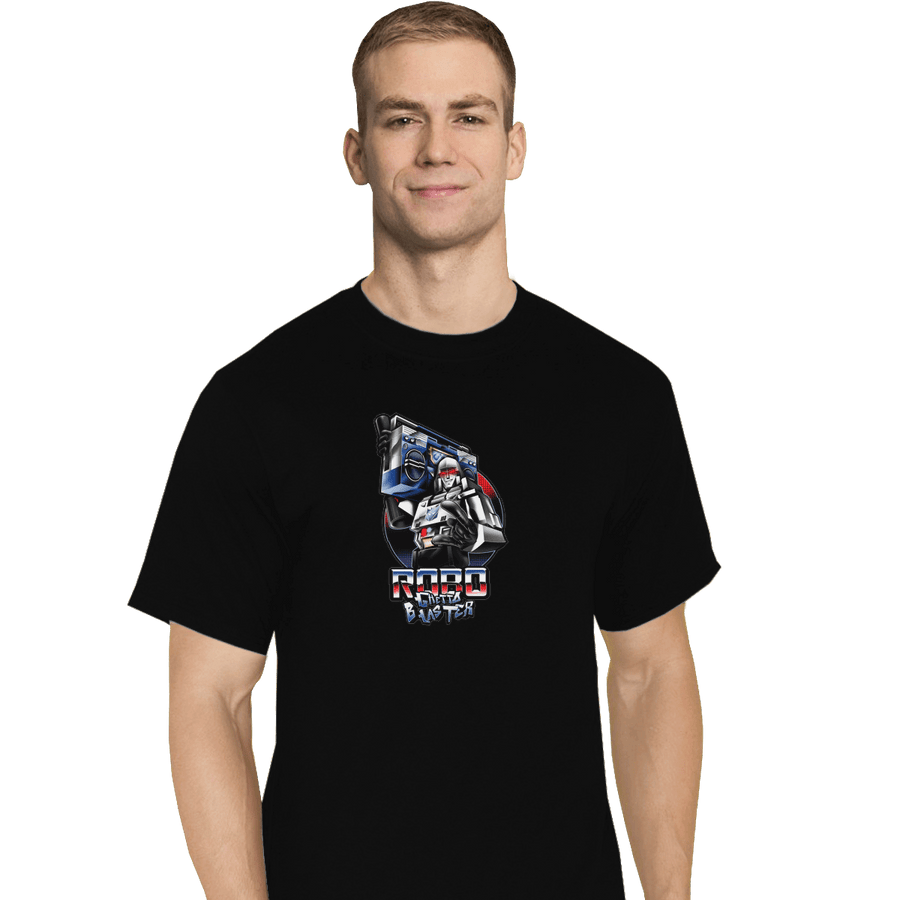 Shirts T-Shirts, Tall / Large / Black Robo Ghetto Blaster