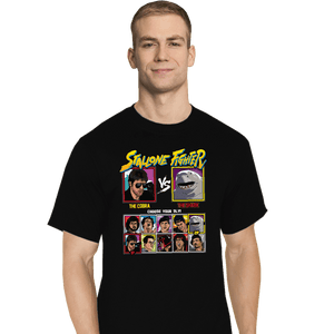 Shirts T-Shirts, Tall / Large / Black Stallone Fighter