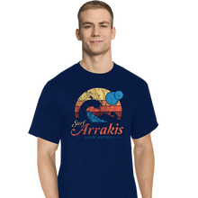 Load image into Gallery viewer, Secret_Shirts T-Shirts, Tall / Large / Navy Surfing Arrakis
