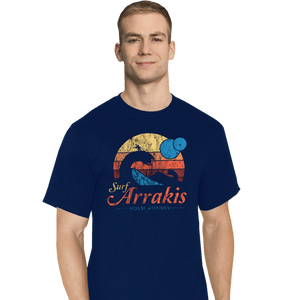 Secret_Shirts T-Shirts, Tall / Large / Navy Surfing Arrakis