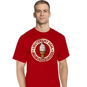 Secret_Shirts T-Shirts, Tall / Large / Red Ice Cream