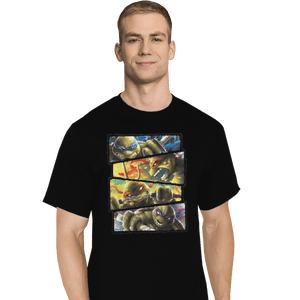 Shirts T-Shirts, Tall / Large / Black Turtle Power