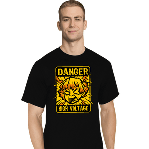 Secret_Shirts T-Shirts, Tall / Large / Black Danger High Voltage