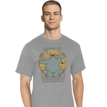Load image into Gallery viewer, Daily_Deal_Shirts T-Shirts, Tall / Large / Sports Grey Vitruvian Cookie

