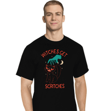 Load image into Gallery viewer, Daily_Deal_Shirts T-Shirts, Tall / Large / Black Witches Get Scritches
