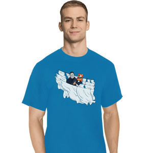 Daily_Deal_Shirts T-Shirts, Tall / Large / Royal Blue Slasher Time