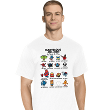 Load image into Gallery viewer, Daily_Deal_Shirts T-Shirts, Tall / Large / White Marvelous Mr. Men

