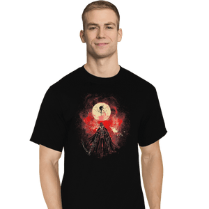 Shirts T-Shirts, Tall / Large / Black Moon Presence Art