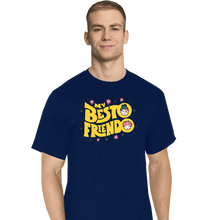 Load image into Gallery viewer, Secret_Shirts T-Shirts, Tall / Large / Navy Besto Friendo
