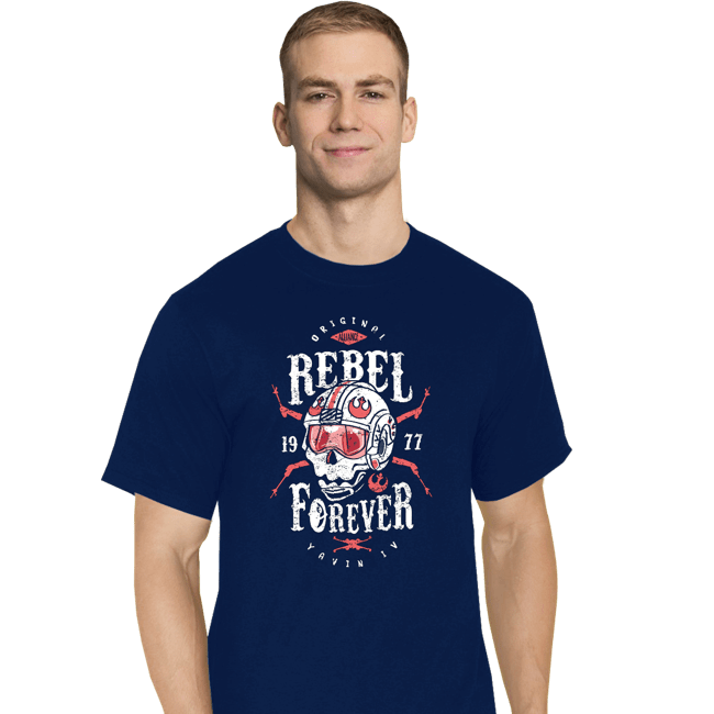 Shirts T-Shirts, Tall / Large / Navy Rebel Forever