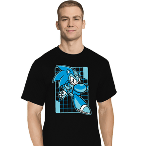Daily_Deal_Shirts T-Shirts, Tall / Large / Black Mega Sonic