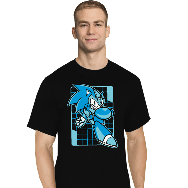 Daily_Deal_Shirts T-Shirts, Tall / Large / Black Mega Sonic
