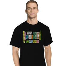 Load image into Gallery viewer, Secret_Shirts T-Shirts, Tall / Large / Black Periodic Table Of Horror
