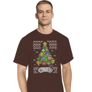 Shirts T-Shirts, Tall / Large / Black A Classic Gamers Christmas