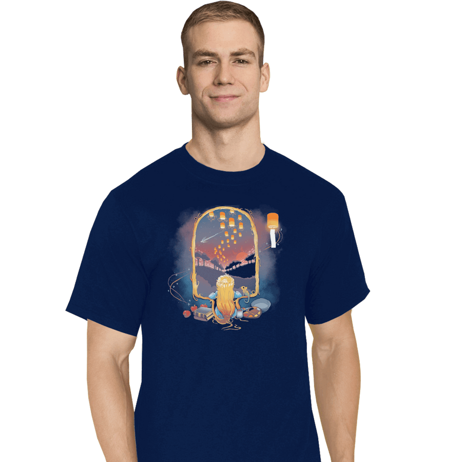 Shirts T-Shirts, Tall / Large / Navy Rapunzel